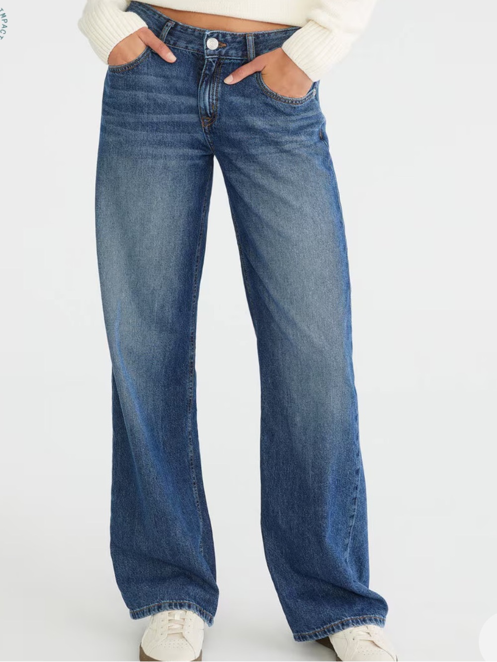 Aeropostale Low-Rise Baggy Wide Leg Jean